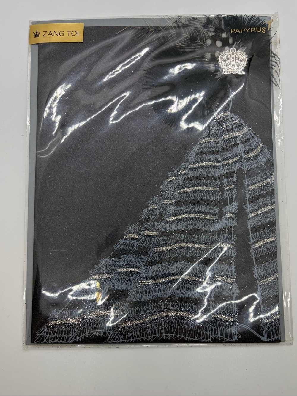 Rare Papyrus x Zang Toi Couture Dress Blank Greeting Card with Envelope NIP